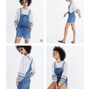 NWT Madewell Adirondack Short Overalls XXS